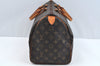 Authentic Louis Vuitton Monogram Speedy 35 Hand Boston Bag M41524 LV L0717