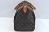 Authentic Louis Vuitton Monogram Speedy 35 Hand Boston Bag M41524 LV L0717