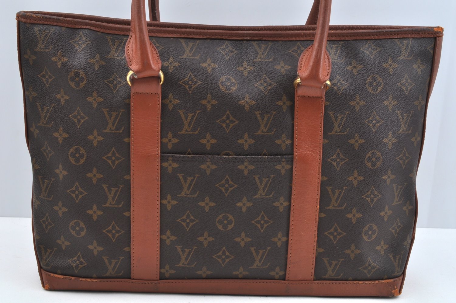 Auth Louis Vuitton Monogram Sac Weekend PM Vintage Tote Hand Bag M42425 LV L0718