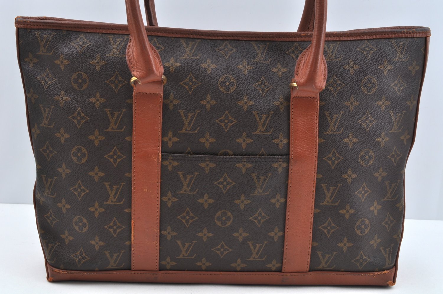 Auth Louis Vuitton Monogram Sac Weekend PM Vintage Tote Hand Bag M42425 LV L0718