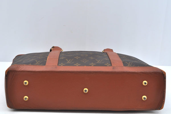 Auth Louis Vuitton Monogram Sac Weekend PM Vintage Tote Hand Bag M42425 LV L0718