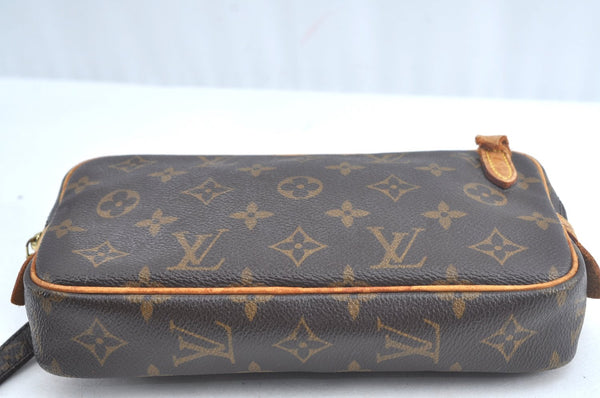 Auth Louis Vuitton Monogram Marly Bandouliere Shoulder Cross Bag LVJunk L0719