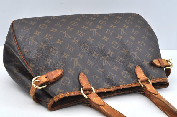 Authentic Louis Vuitton Monogram Batignolles Horizontal Tote Bag M51154 LV L0722