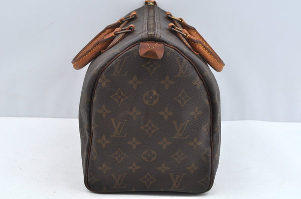 Authentic Louis Vuitton Monogram Speedy 30 Hand Boston Bag M41526 LV L0723