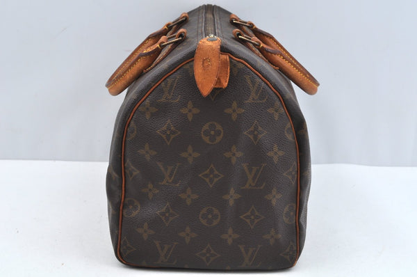 Authentic Louis Vuitton Monogram Speedy 30 Hand Boston Bag M41526 LV L0723