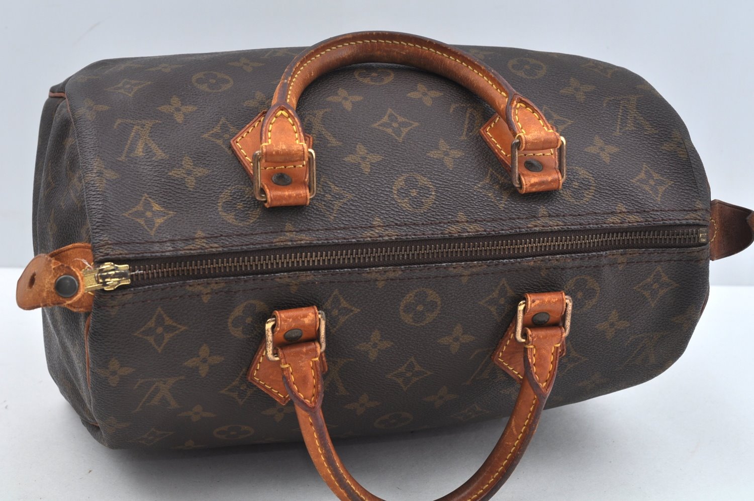 Authentic Louis Vuitton Monogram Speedy 30 Hand Boston Bag M41526 LV L0723