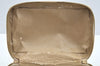 Authentic GUCCI Bamboo 2Way Shoulder Vanity Bag Enamel Beige L0747