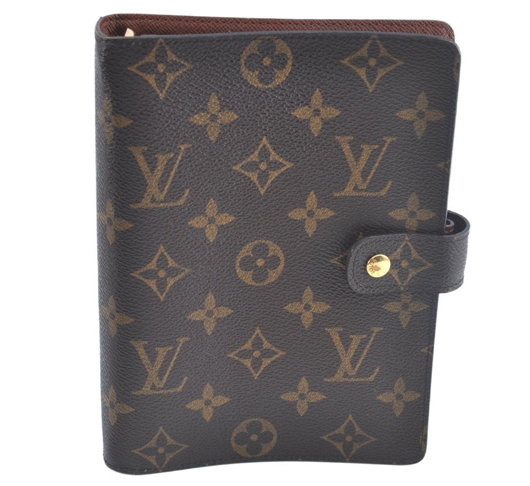 Authentic Louis Vuitton Monogram Agenda MM Notebook Cover R20004 LV L0748