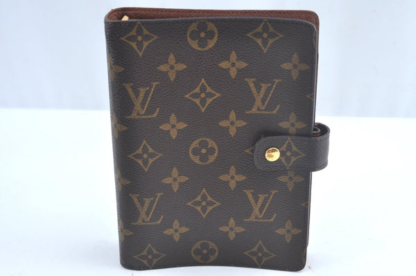 Authentic Louis Vuitton Monogram Agenda MM Notebook Cover R20004 LV L0748