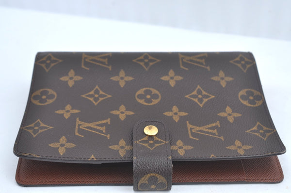 Authentic Louis Vuitton Monogram Agenda MM Notebook Cover R20004 LV L0748