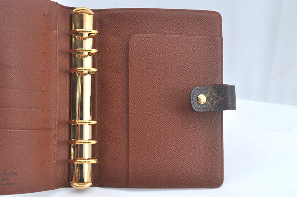 Authentic Louis Vuitton Monogram Agenda MM Notebook Cover R20004 LV L0748