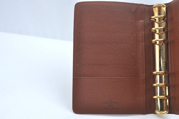 Authentic Louis Vuitton Monogram Agenda MM Notebook Cover R20004 LV L0748