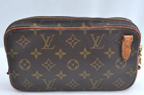 Auth Louis Vuitton Monogram Marly Bandouliere Shoulder Cross Bag LV Junk L0754