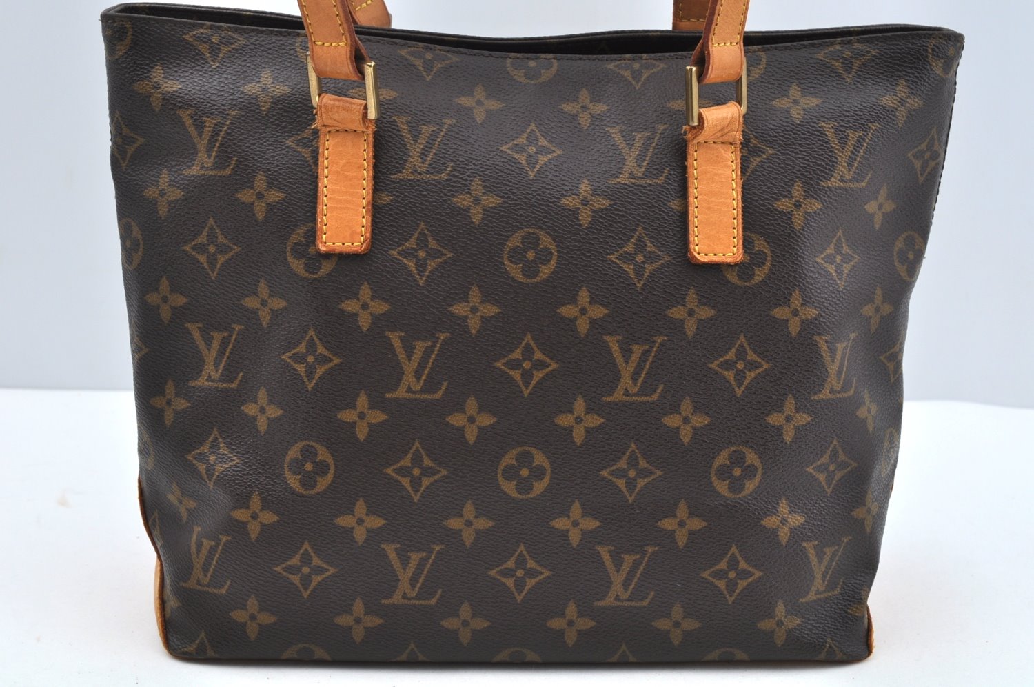 Authentic Louis Vuitton Monogram Cabas Piano Shoulder Tote Bag M51148 LV L0756