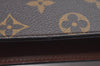 Authentic Louis Vuitton Monogram Pochette Homme Clutch Hand Bag M51795 LV L0757