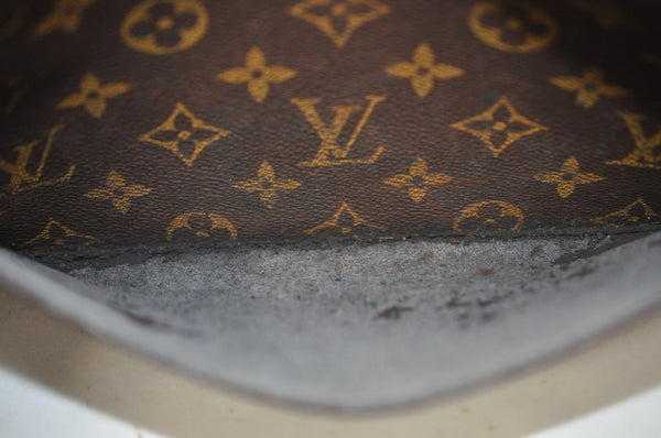 Authentic Louis Vuitton Monogram Pochette Homme Clutch Hand Bag M51795 LV L0757