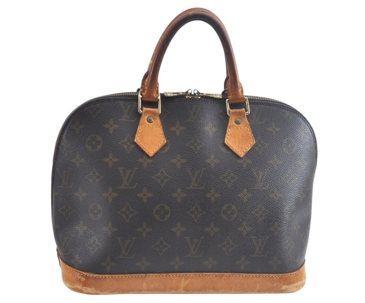 Authentic Louis Vuitton Monogram Alma Hand Bag Purse M51130 LV L0762