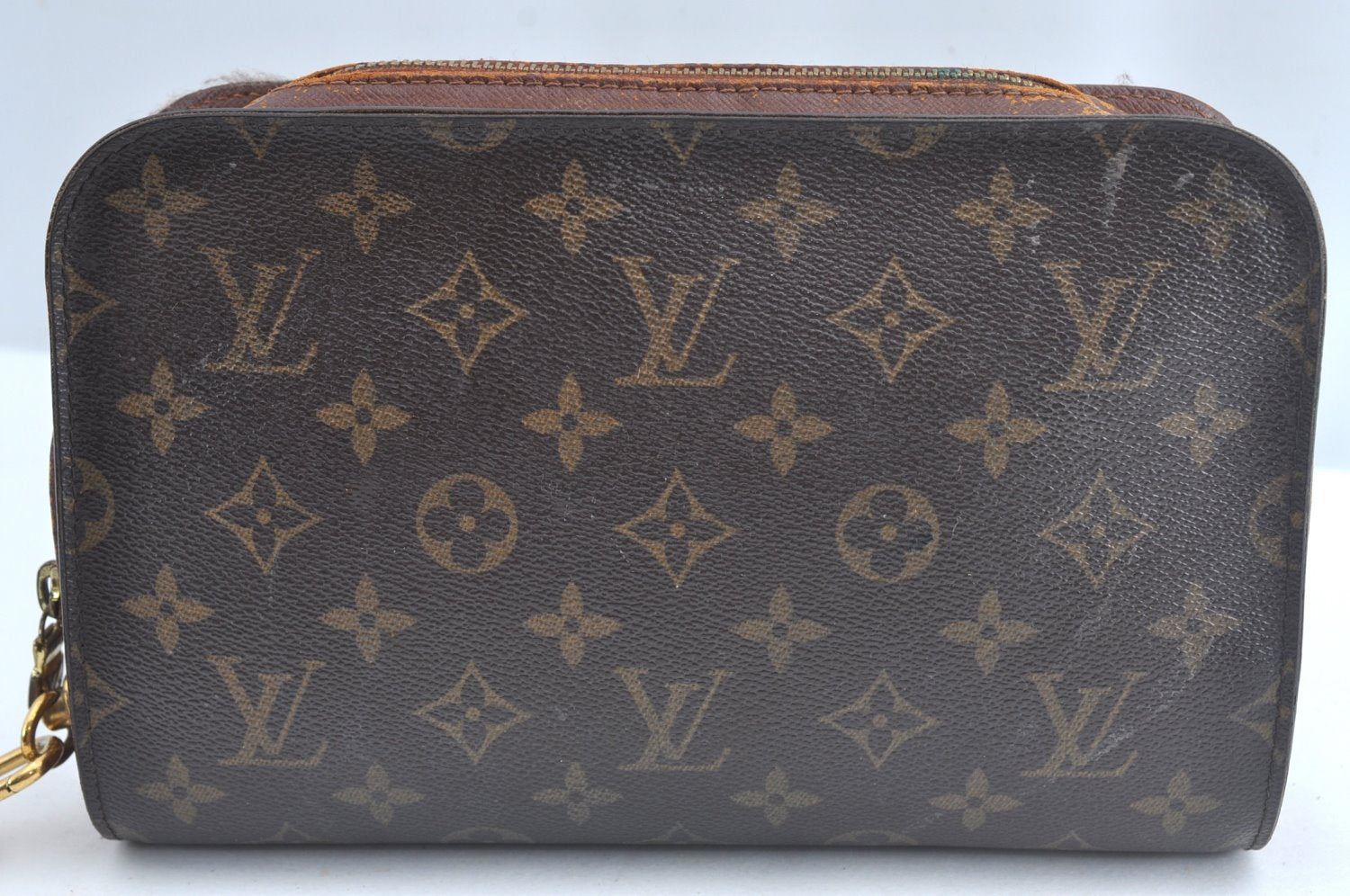 Authentic Louis Vuitton Monogram Orsay Clutch Hand Bag Purse M51790 LV L0763