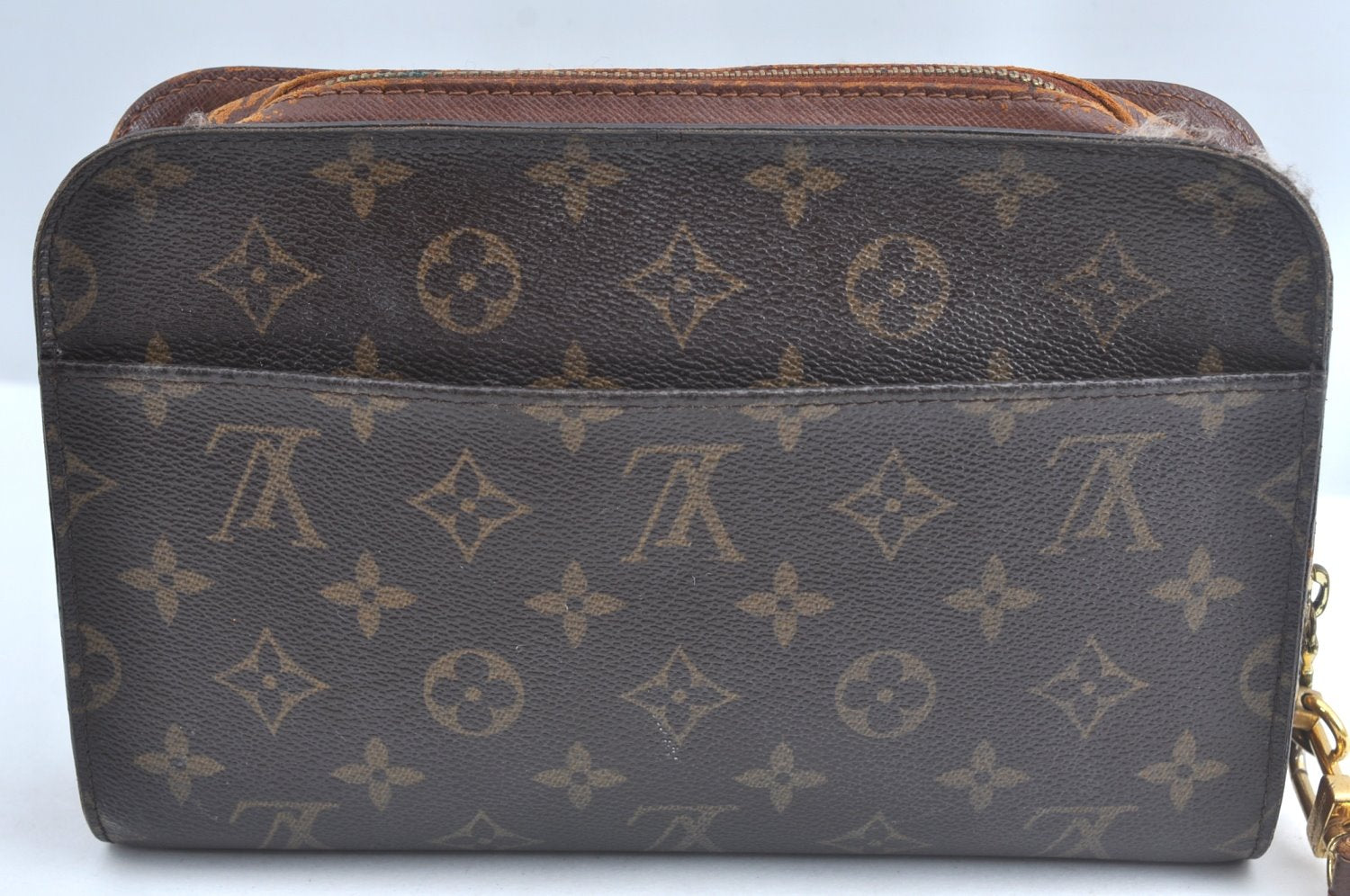 Authentic Louis Vuitton Monogram Orsay Clutch Hand Bag Purse M51790 LV L0763