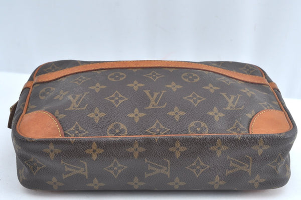 Authentic Louis Vuitton Monogram Compiegne 28 Clutch Hand Bag M51845 LV L0765