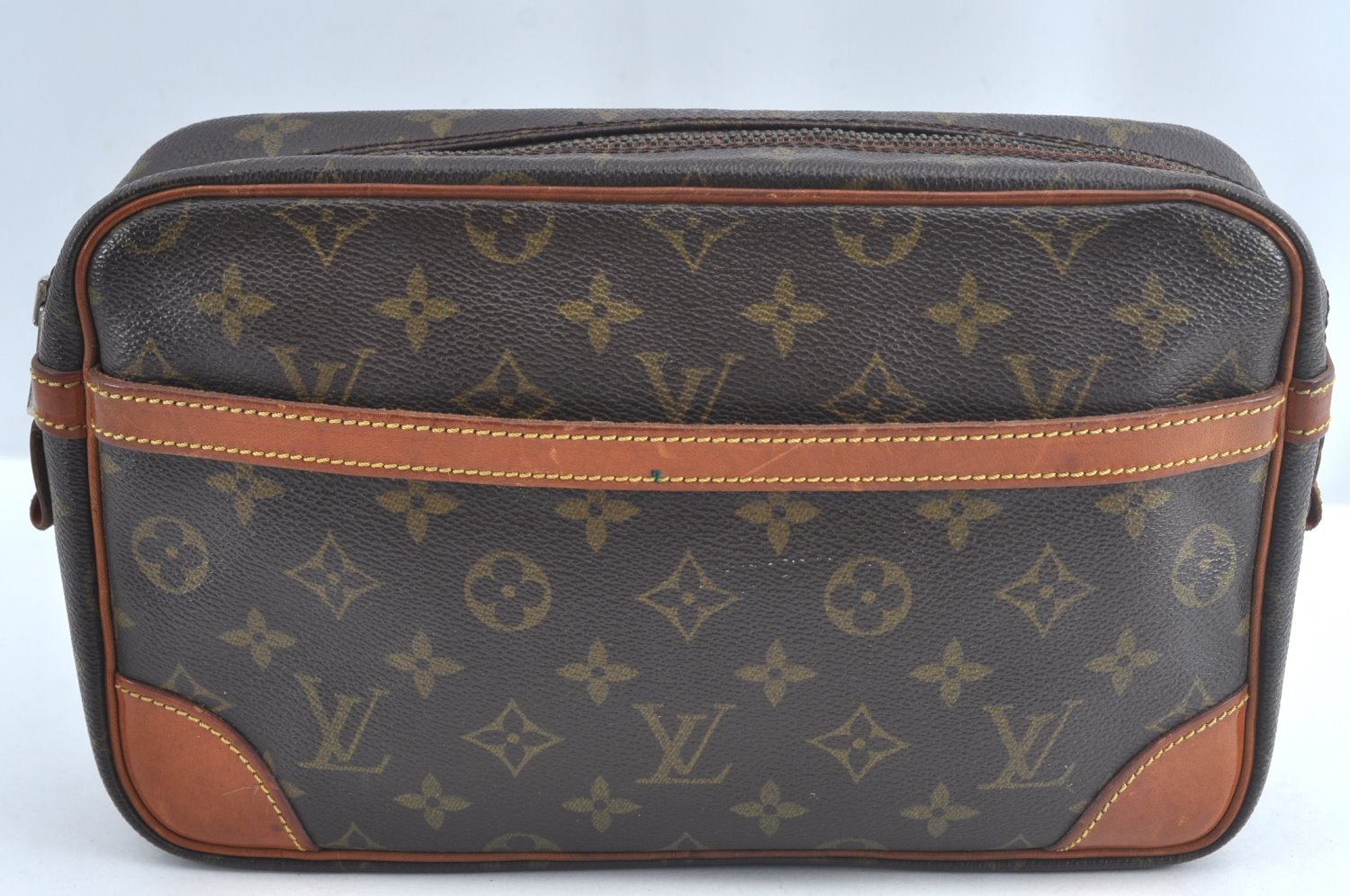 Authentic Louis Vuitton Monogram Compiegne 28 Clutch Hand Bag M51845 LV L0770