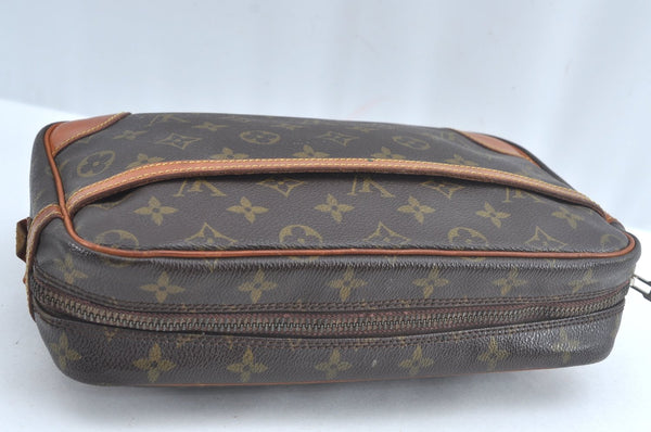 Authentic Louis Vuitton Monogram Compiegne 28 Clutch Hand Bag M51845 LV L0770