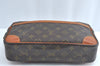 Authentic Louis Vuitton Monogram Compiegne 28 Clutch Hand Bag M51845 LV L0770