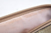 Authentic COACH POPPYHand Pouch Purse Nylon Leather Beige L0828