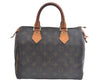 Authentic Louis Vuitton Monogram Speedy 25 Boston Hand Bag M41528 LV L0831