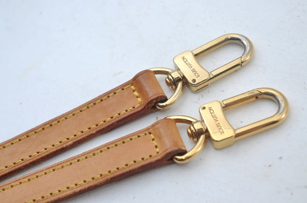 Authentic Louis Vuitton Leather Shoulder Strap 50.4" Beige LV L1088