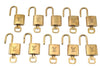 Authentic Louis Vuitton Padlock & Keys 10Set LV L1514