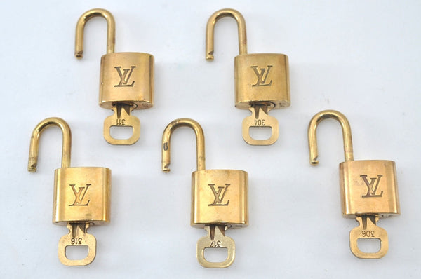 Authentic Louis Vuitton Padlock & Keys 10Set LV L1514