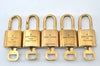 Authentic Louis Vuitton Padlock & Keys 10Set LV L1514