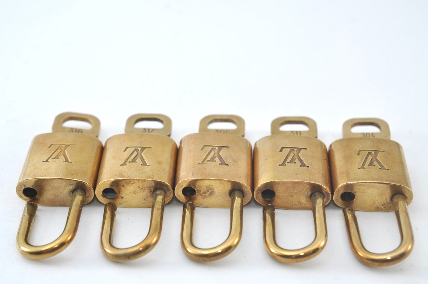 Authentic Louis Vuitton Padlock & Keys 10Set LV L1514