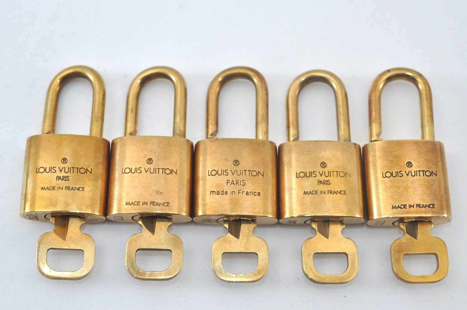 Authentic Louis Vuitton Padlock & Keys 10Set LV L1514