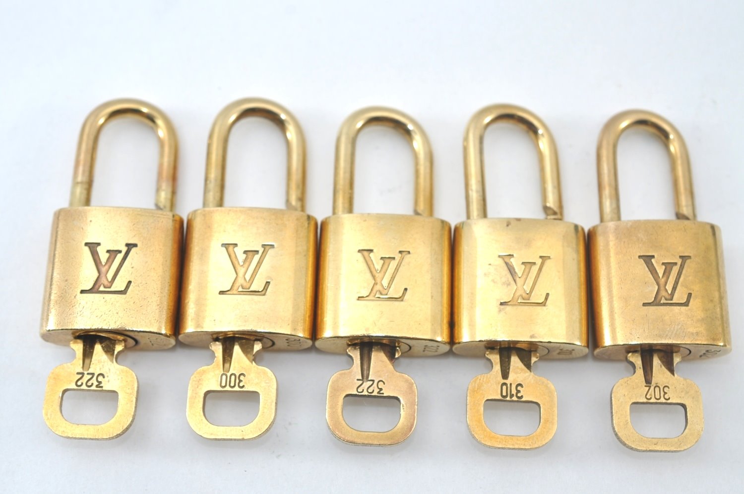 Authentic Louis Vuitton Padlock & Keys 10Set LV L1515