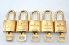 Authentic Louis Vuitton Padlock & Keys 10Set LV L1515