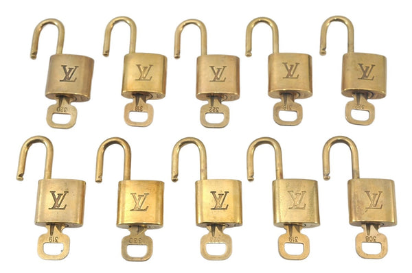 Authentic Louis Vuitton Padlock & Keys 10Set LV L1516