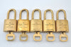 Authentic Louis Vuitton Padlock & Keys 10Set LV L1516