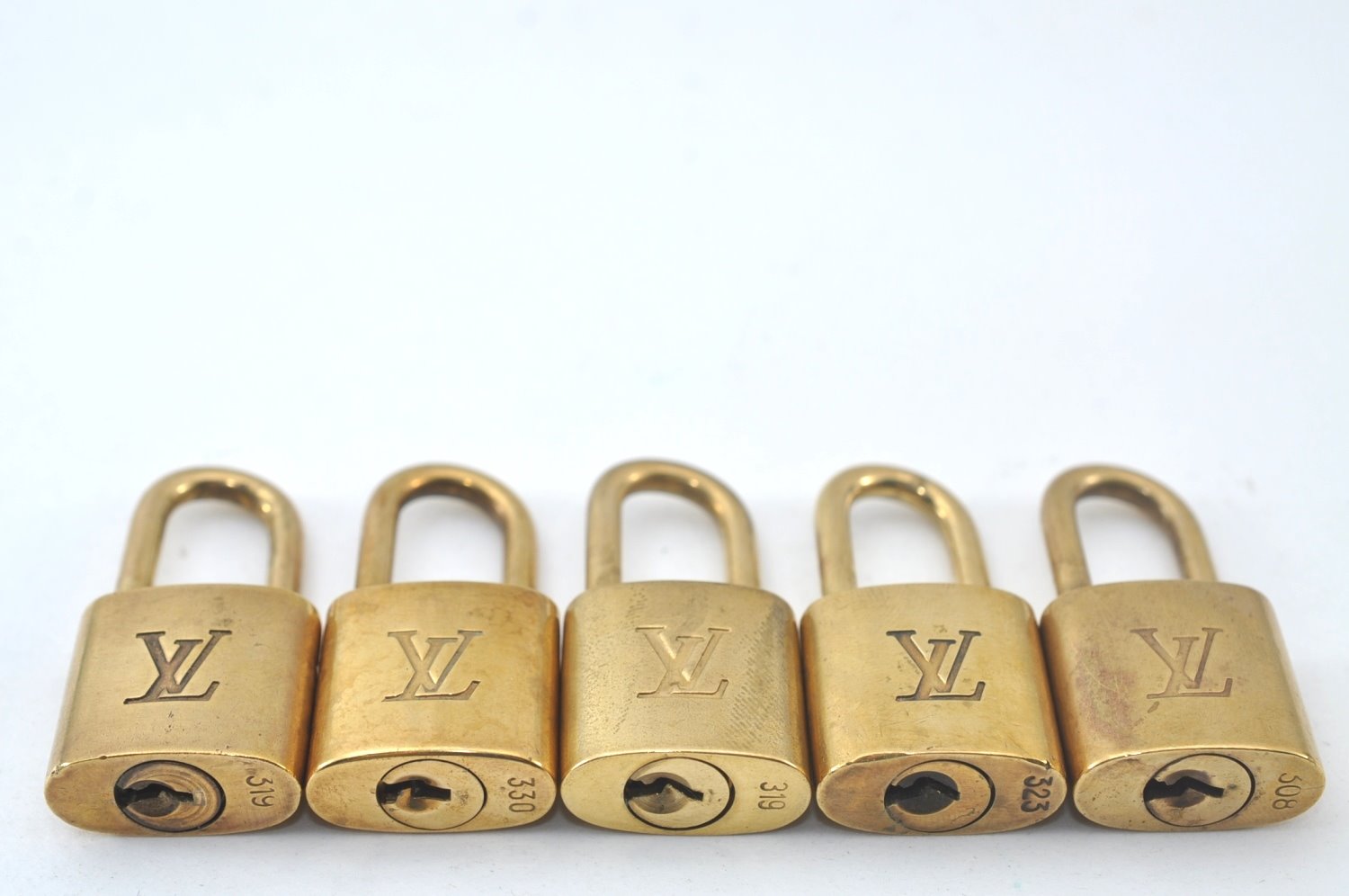 Authentic Louis Vuitton Padlock & Keys 10Set LV L1516