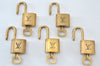 Authentic Louis Vuitton Padlock & Keys 10Set LV L1516