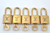 Authentic Louis Vuitton Padlock & Keys 10Set LV L1516