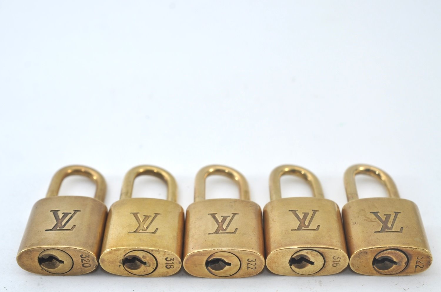 Authentic Louis Vuitton Padlock & Keys 10Set LV L1516