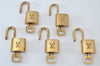 Authentic Louis Vuitton Padlock & Keys 10Set LV L1605