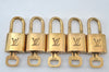 Authentic Louis Vuitton Padlock & Keys 10Set LV L1605