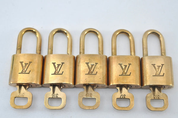 Authentic Louis Vuitton Padlock & Keys 10Set LV L1605