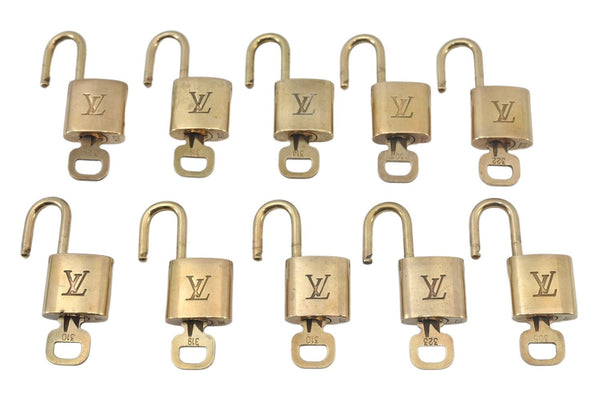 Authentic Louis Vuitton Padlock & Keys 10Set LV L1606