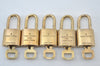 Authentic Louis Vuitton Padlock & Keys 10Set LV L1606