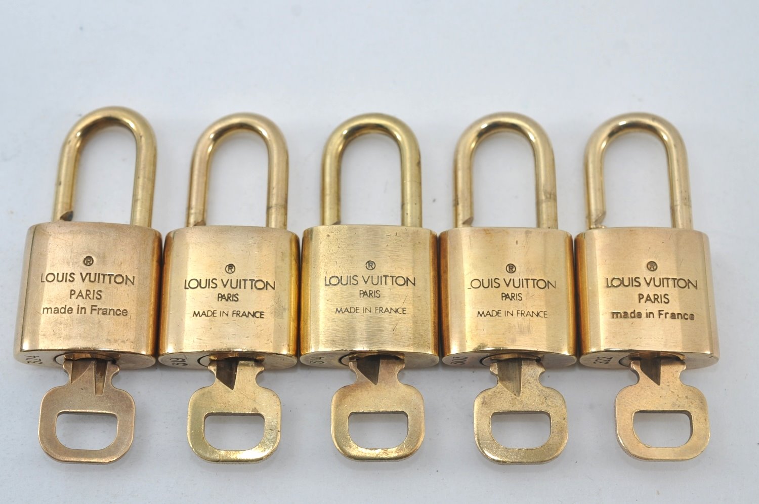 Authentic Louis Vuitton Padlock & Keys 10Set LV L1606