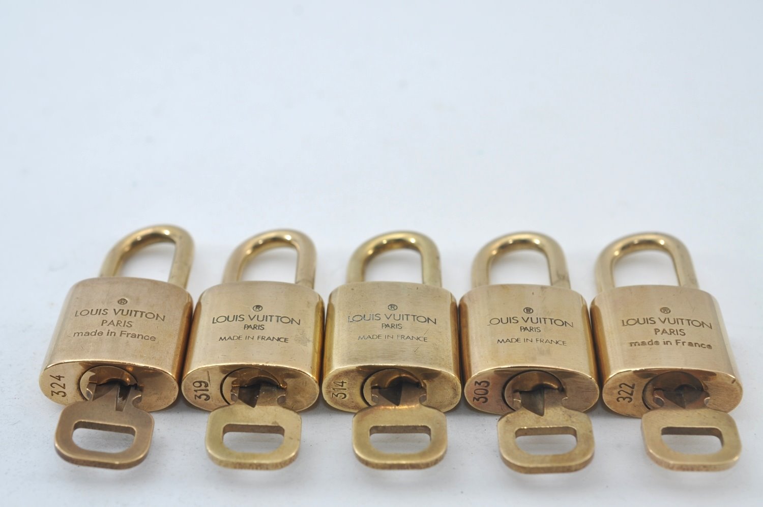 Authentic Louis Vuitton Padlock & Keys 10Set LV L1606